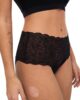 Женские высокие черные трусы-слипы one size Soft Stretch Chantelle